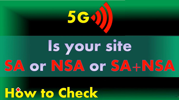 How to check if a site is SA or NSA
