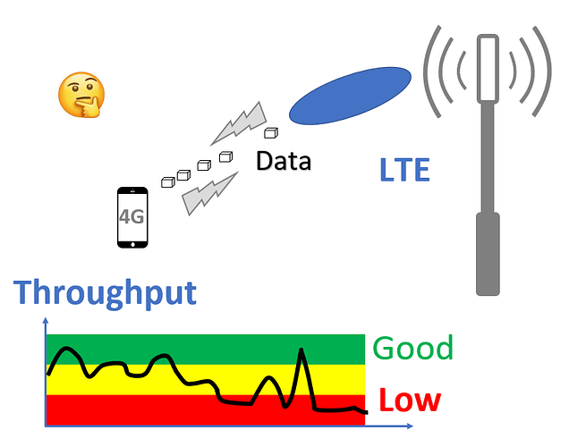 What are main reasons of Low Throughput in 4G LTE