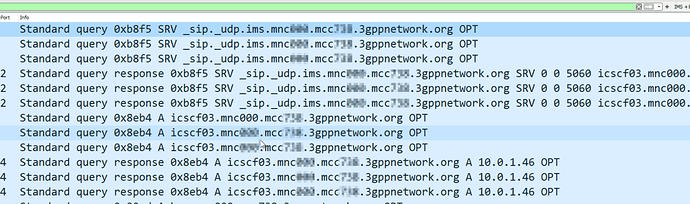 Filtering for 3GPP DNS in Wireshark