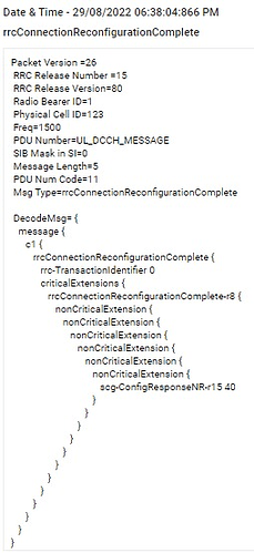 Understanding scg-ConfigResponseNR-r15 IE