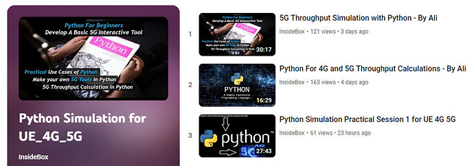 Python Simulation for UE, 4G & 5G