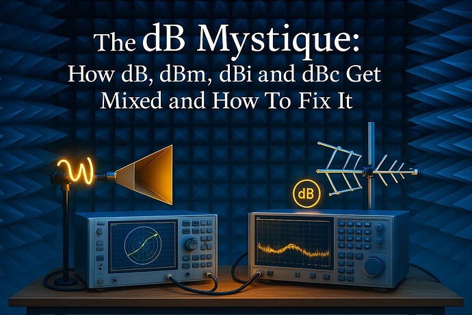 The dB Mystique: How dB, dBm, dBi and dBc Get Mixed and How to Fix It?w