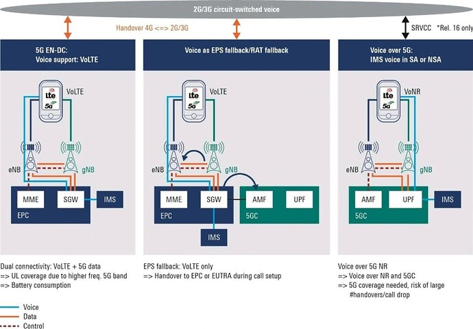 Voice Options in 5G