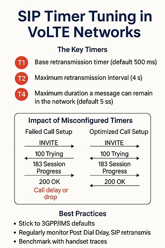 SIP Timer Tuning in VoLTE Networks - Why It Matters
