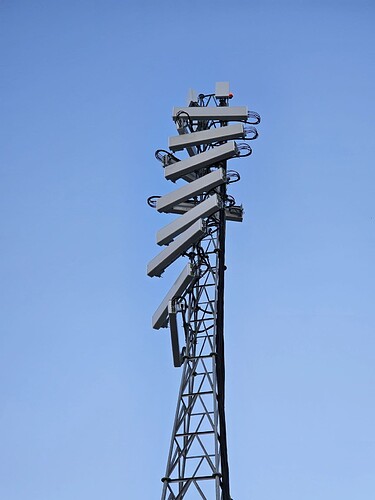 antennas mounted horizontally