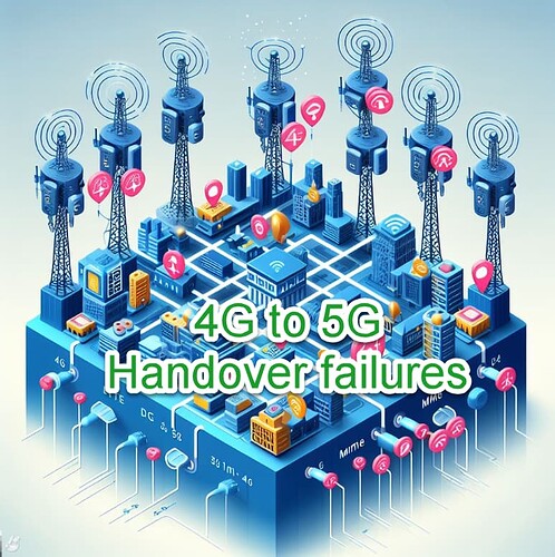 High number of 4G to 5G HO failures