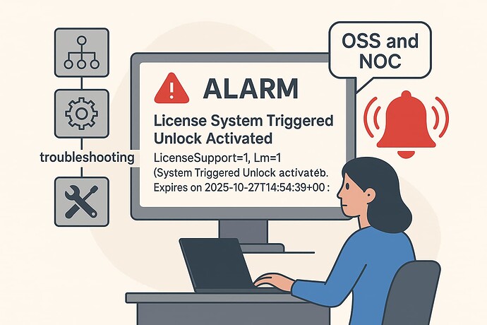 License System Triggered Unlock Alarm