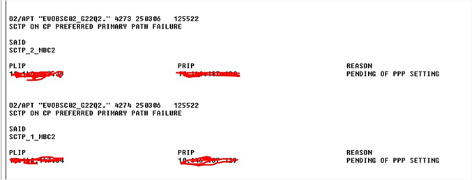 Alarm on Ericsson EvoController (BSC)