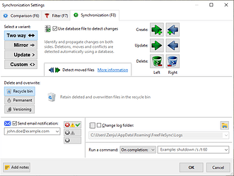Synchronize Files and Folders (Local vs OneDrive, GoogleDrive, Dropbox etc.) 3