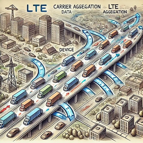LTE Carrier Aggregation Data Flow