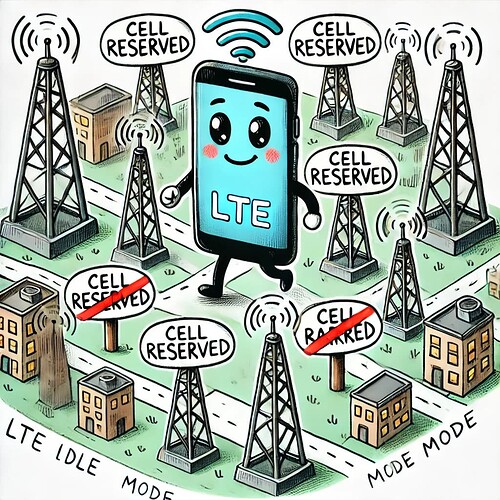 LTE Idle Mode Procedures - Cell Status and Cell Reservations