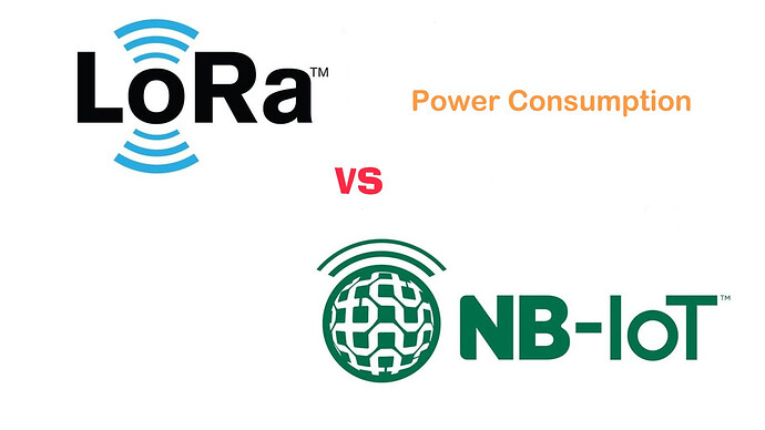 Difference in power consumption between LoRa and NB-IoT