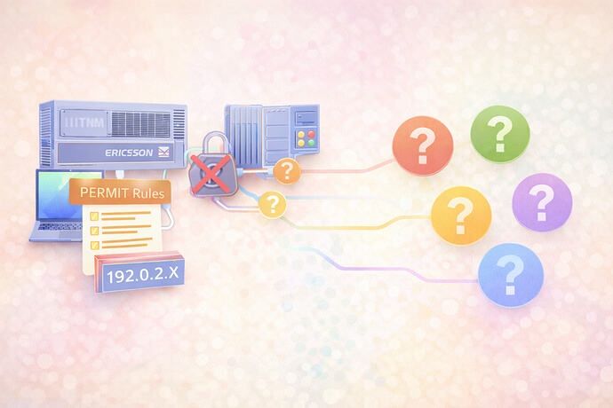 Loss of OAM access after applying PERMIT ACL on Ericsson BBU