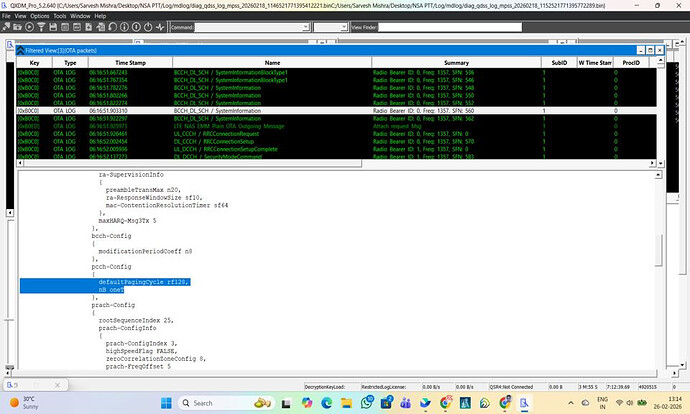 How to Check if a Mobile Device Supports NR (5G) & What Paging Cycle is Configured