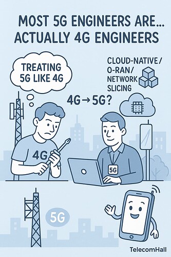 Most "5G Engineers" are actually "4G Engineers" working on 5G networks