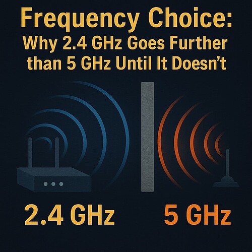 Frequency Choice: Why 2.4 GHz Goes Further than 5 GHz Until It Doesn’t?