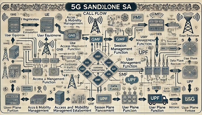 Required 5G standalone call flow