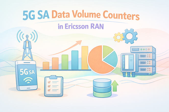 5G SA Data Volume Counters in Ericsson RAN
