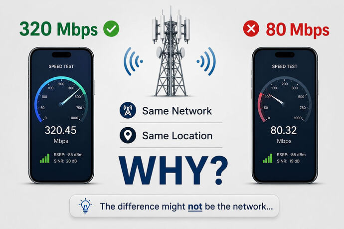 Two users. Same network. Same location.