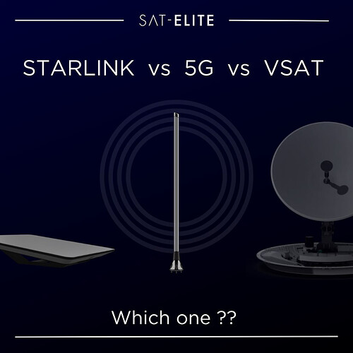 Starlink vs VSAT vs 5G
