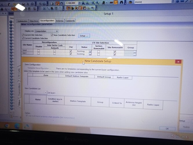 no template corresponding to the current layer configuration