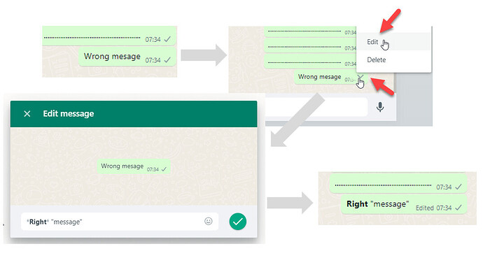WhatsApp now let you Edit Sent Messages