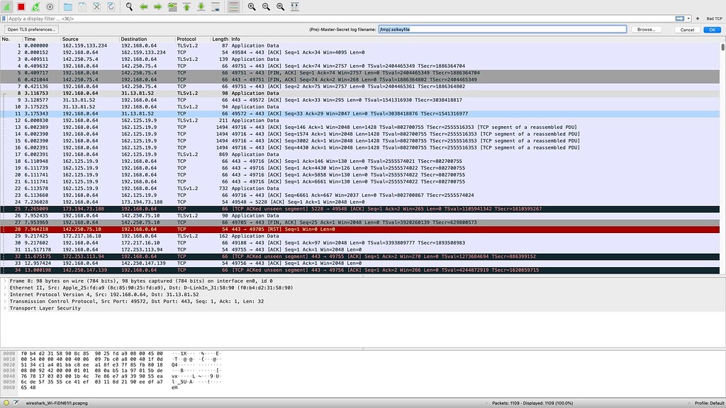 Decrypting your own HTTPS traffic with Wireshark - Computer Networking ...