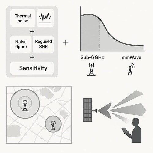 Receiver Sensitivity in 5G Sub-6 GHz and mmWave