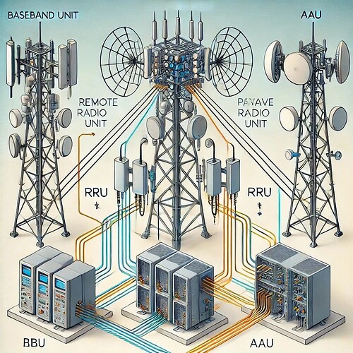 Difference Between AAU, RRU, and BBU
