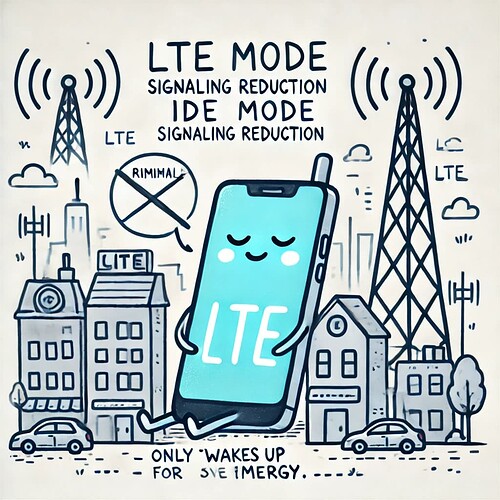 LTE Idle Mode Signaling Reduction