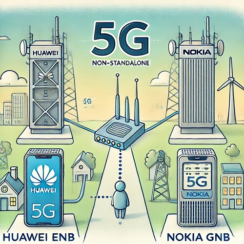 5G NSA eNB and gNB from different vendors