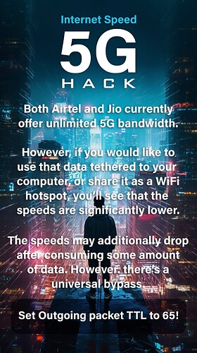 Hack to Increase Mobile Internet 5G speed