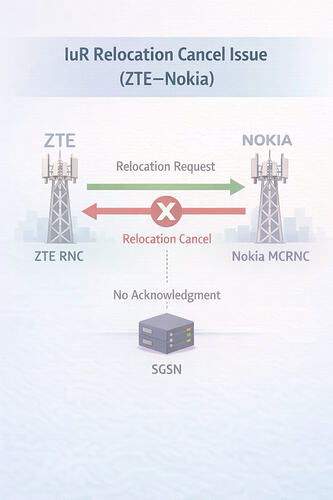 IuR Relocation Cancel Issue (ZTE–Nokia)