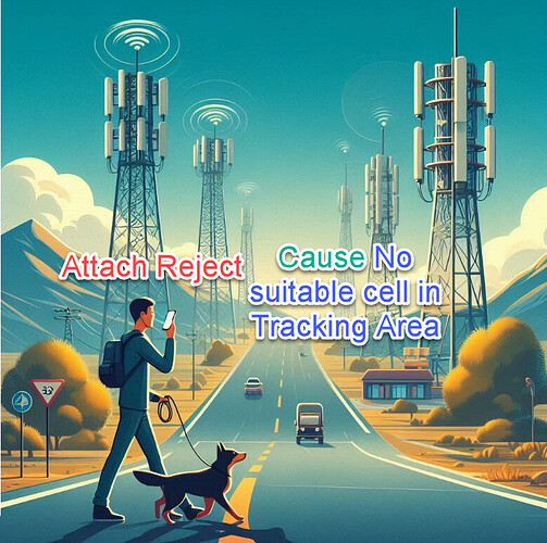 Attach Reject with cause No suitable cell in Tracking Area