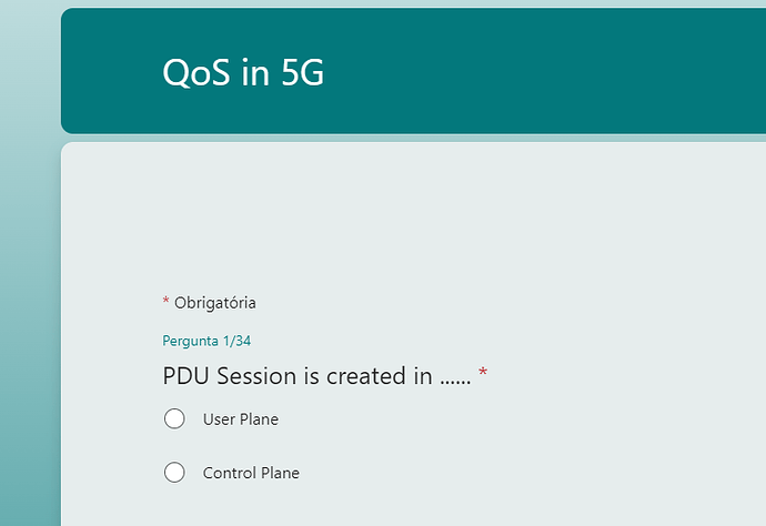 QoS in 5G - 34 Questions and Answers