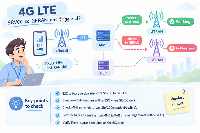 Huawei SRVCC to GERAN Issue