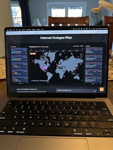 Internet Outages Map