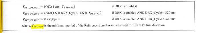 beamFailureDetectionTimer