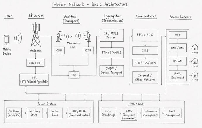 Telecom Network Basics: Which Equipment Is Used Where — and WHY?