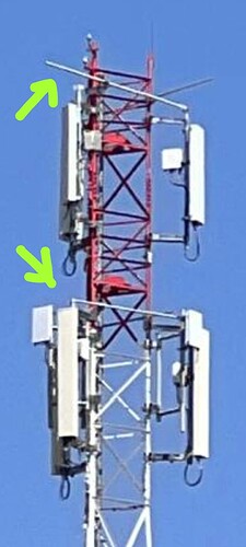 antennas deployed horizontally