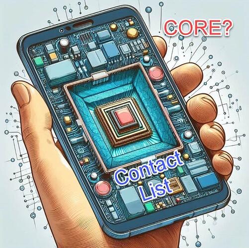 Can Core Network know the contact list in the uSIM