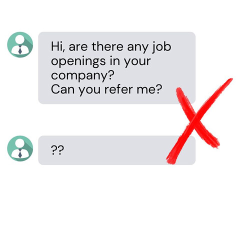 Basic etiquettes when asking for a Job referral