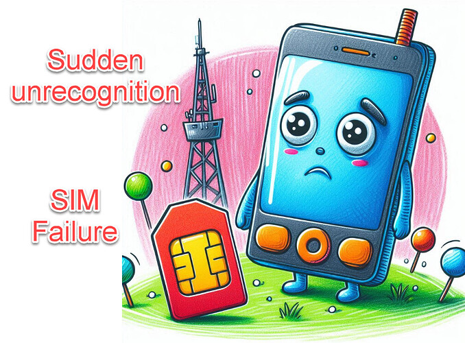 SIM Failure with Sudden unrecognition on Network