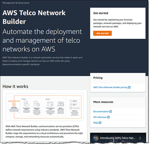 AWS Telco Network Builder