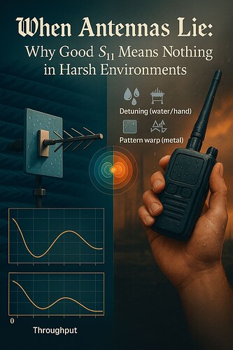 When Antennas Lie: Why Good S₁₁ Means Nothing in Harsh Environments?