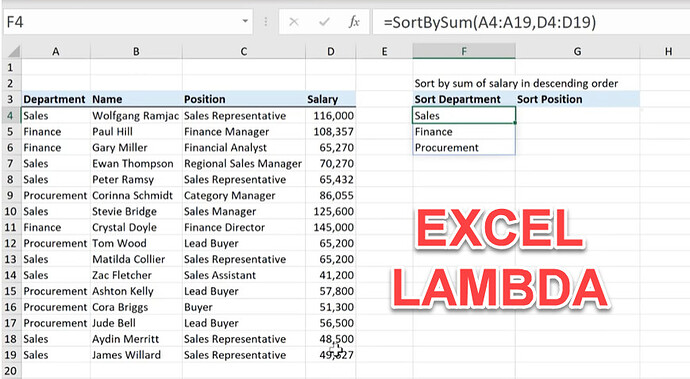 Yes, Excel has LAMBDA function too