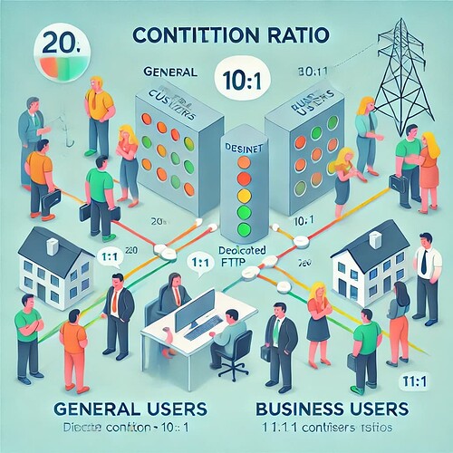 Optimal Contention Ratio for Fiber Broadband Customers