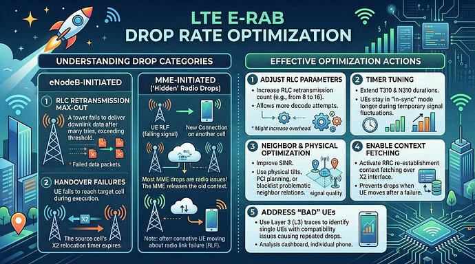 LTE E-RAB Drop Rate Optimization
