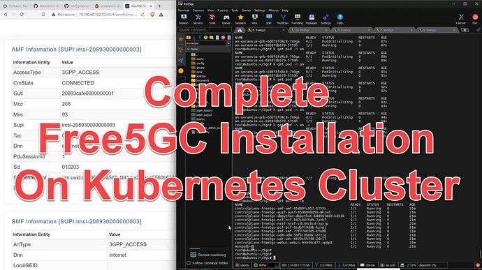 Complete Free5GC Installation on Kubernetes Cluster (Step-by-Step)