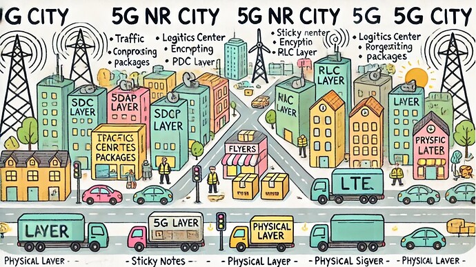 5G NR Flow of Downlink Data